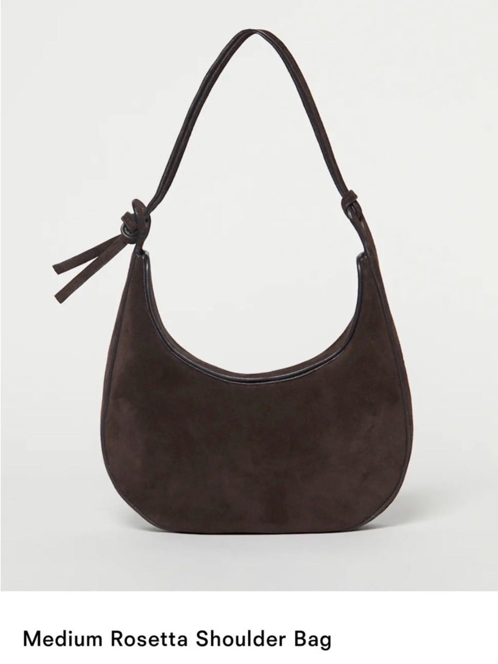 Medium Rosetta Shoulder Bag in Dark Brown